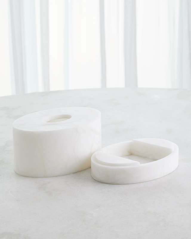Oval Amenities Set & Tissue Box Cover